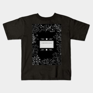 Aesthetic Floral Composition Book Kids T-Shirt